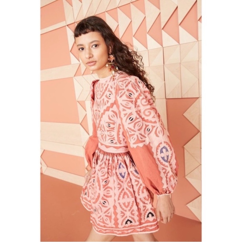 Ulla Johnson Omaira Balloon Sleeve Mini Dress $725 size 4 - Picture 3 of 10